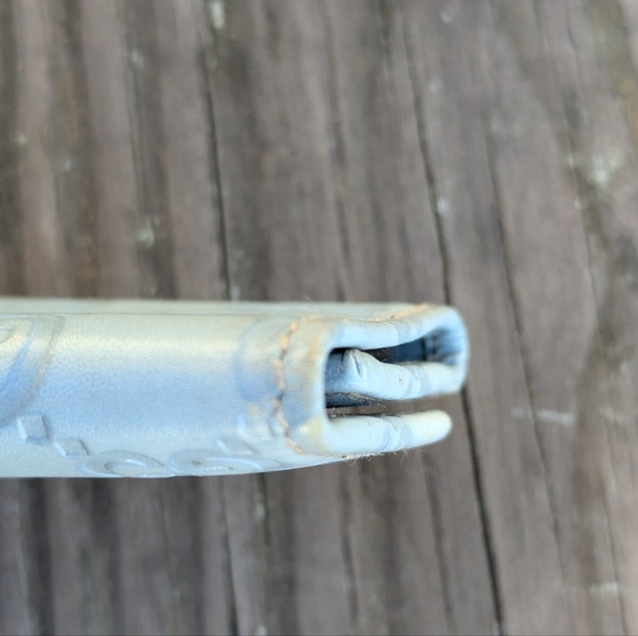 Gucci GG Leather 6 Ring Key Case Blue Gray VGUC - Picture 9 of 12